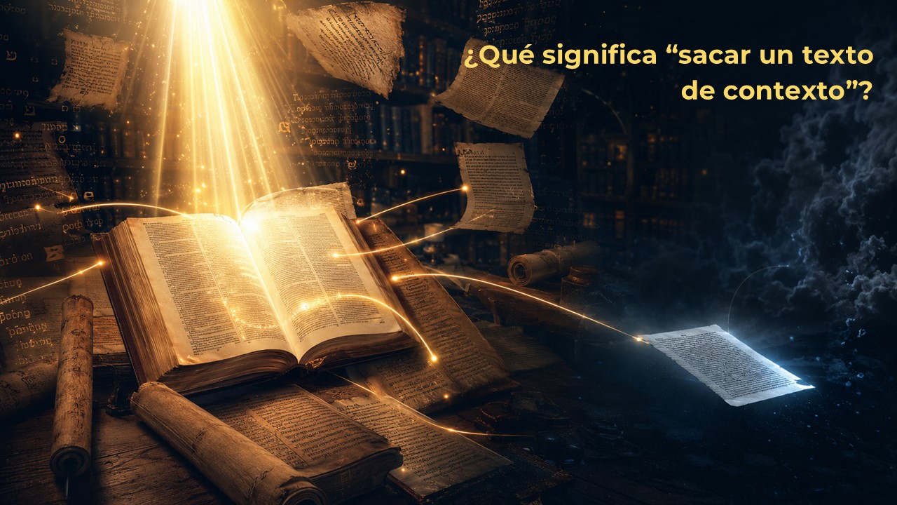 ¿Qué significa «sacar un texto de contexto»?